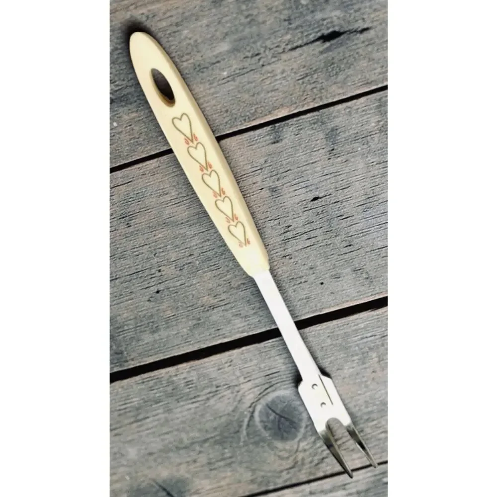 VINTAGE MEAT FORK 2 Prong ANDROCK Stainless 12